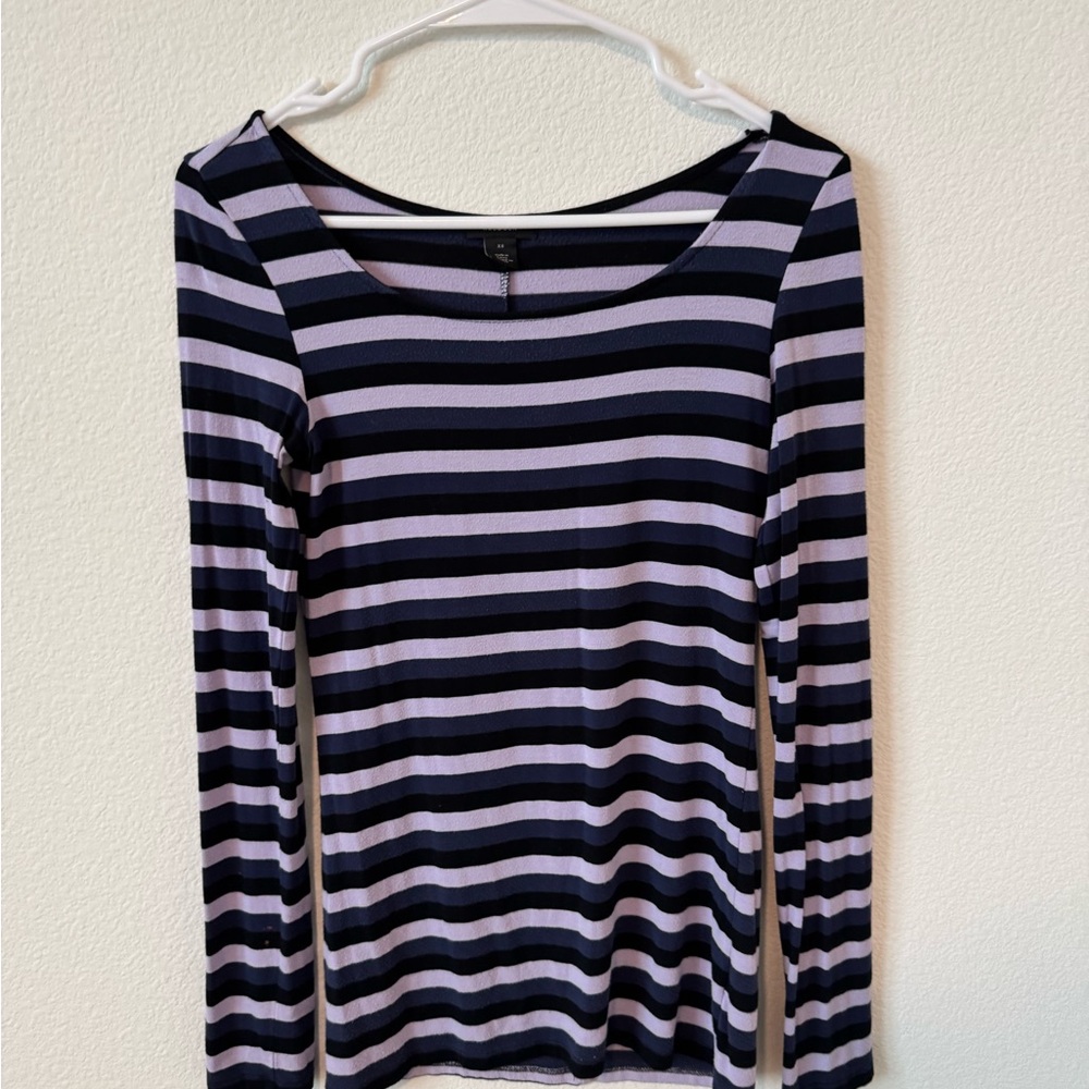 Halogen Striped Long Sleeve Top
